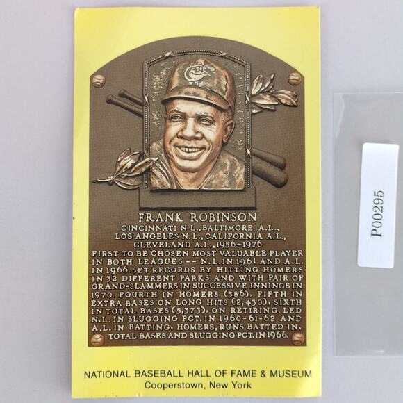 Vintage Postcard Frank Robinson Baseball Hall of Fame Museum Cooperstown NY - Picture 1 of 2